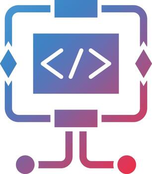 icono de vector de algoritmo