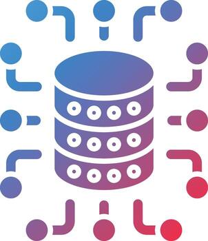 datos agregación vector icono