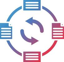 datos intercambiar vector icono