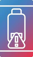 Battery alert Vector Icon