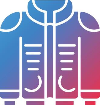 icono de vector de chaqueta