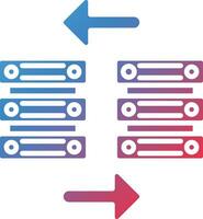 icono de vector de transferencia de datos