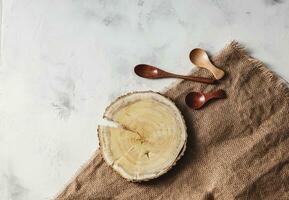 ecological wooden spoons photo