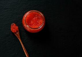 delicious red caviar photo