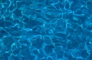 Blue water surface background photo