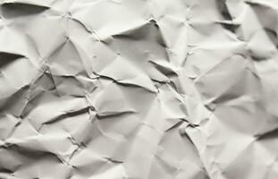 Photo view of crinkled paper texture background