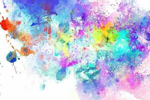 vector abstract background with a colourful watercolour splatter design photo