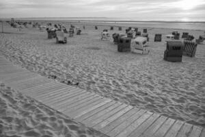 el playa de langeoog isla foto