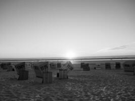 the island of langeoog in germany photo