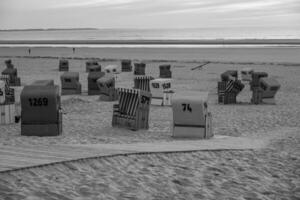 the beach of langeoog island photo