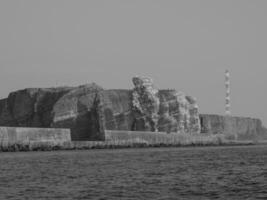 isla de helgoland en el mar del norte foto