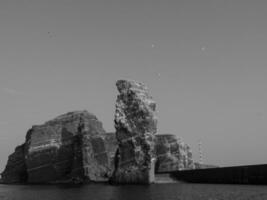 isla de helgoland en el mar del norte foto