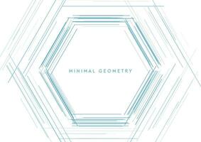 hexagonal lineal forma resumen futurista tecnología antecedentes vector