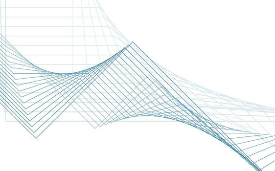 Blue minimal lines abstract futuristic tech background vector