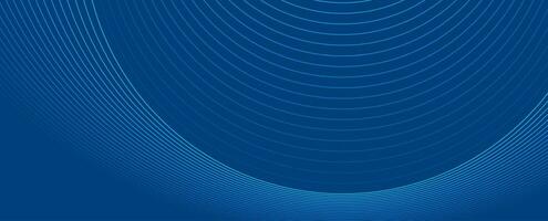 Bright blue round lines technology futuristic background vector