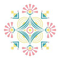 Beautiful abstract geometric mandala design can be used in fabric design for wallpaper, vector, illustration, cloth, wrapping paper, mandala style vector