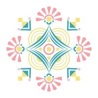 hermosa resumen geométrico mandala diseño lata ser usado en tela diseño para fondo de pantalla, vector, ilustración, paño, envase papel, mandala estilo vector