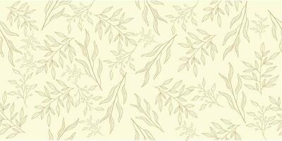 botánico sin costura modelo con mano dibujado hoja. rama con hojas ornamental textura. textura conjunto para Moda impresión diseño, fondo de pantalla, envase papel, tela, textil, antecedentes vector