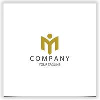 letter imy logo premium elegant template vector eps 10