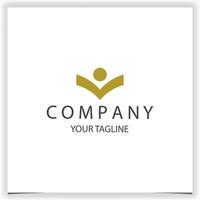 abstract human logo premium elegant template vector eps 10