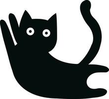 gato icono en plano de moda estilo. aislado en transparente antecedentes. gato silueta firmar símbolo. móvil concepto y web diseño. casa animales símbolo logo vector gráficos