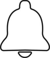 Notification bell icon in line isolated on transparent background Incoming inbox message. show New message notification Ringing bell, clock and smartphone, alarm alert. Vector for apps website