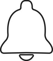 Notification bell icon in line isolated on transparent background Incoming inbox message. show New message notification Ringing bell, clock and smartphone, alarm alert. Vector for apps website