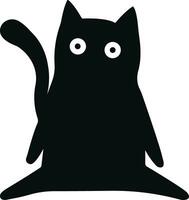 gato icono en plano de moda estilo. aislado en transparente antecedentes. gato silueta firmar símbolo. móvil concepto y web diseño. casa animales símbolo logo vector gráficos