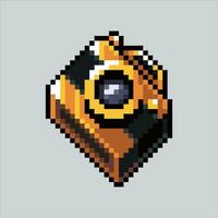 Pixel art illustration camera. Pixelated analog camera. classic camera icon pixelated for the pixel art game and icon for website and video game. old school retro. vector