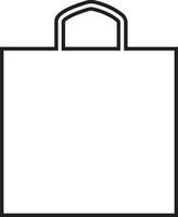 Shopping bag and Shopper variations line icons. isolated on transparent background. use for as Paper market pack and Grocery handbag sign symbol. vector for apps and website