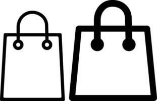 Shopping bag and Shopper variations line icons set. isolated on transparent background. use for as Paper market pack and Grocery collection handbag sign symbol. vector for apps and website