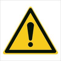 ISO 7010 Registered safety signs symbol pictogram Warnings Caution Danger General sign vector