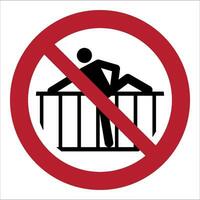 ISO 7010 Registered safety signs symbol pictogram Warnings Caution Danger Prohibition Do not cross barrier vector