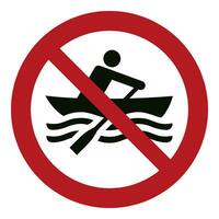 ISO 7010 Registered safety signs symbol pictogram Warnings Caution Danger Prohibition No manually powered craft vector