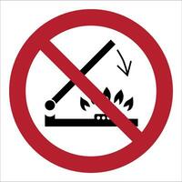 ISO 7010 Registered safety signs symbol pictogram Warnings Caution Danger Prohibition Do not shut lid when burners are operating vector