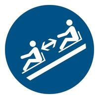 ISO 7010 Registered safety signs symbol pictogram Warnings Caution Notice Mandatory Keep distances vector