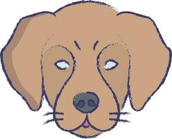 Dog face hand drawn vector illustration