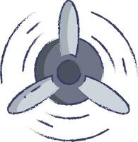 Propeller hand drawn vector illustration