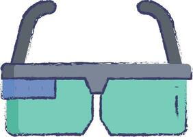 Smart Glasses hand drawn vector illustration