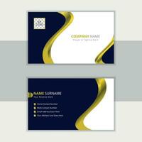 Attractive business card design template for your professional business vector