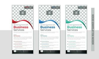 Simple and stylish Rollup Banner template vector