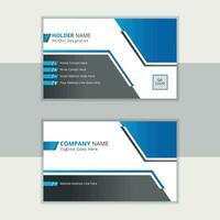 Simple and creative business card vector template design