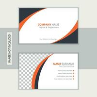 Stylish and abstract business card vector template design