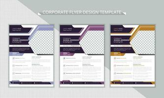 Abstract and Elegant Flyer Design Vector Template