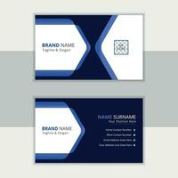 Abstract Company Business Card Template Design vector