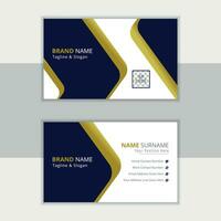 Stylish and simple business card vector template design