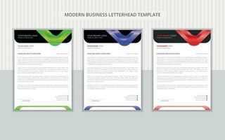 Company business letterhead design vector