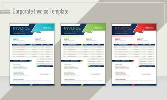 Creative and elegant invoice design layout vector