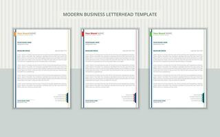 Professional and stylish company business letterhead design layout vector