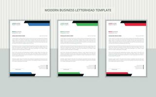 Corporate Letterhead Design Layout vector